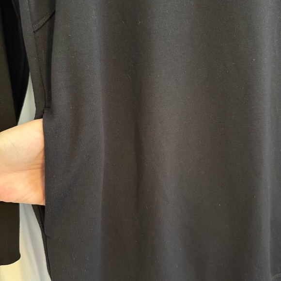Athleta Bounce Back Sweatshirt Dress Black Long Sleeve Casual XL - Picture 9 of 15